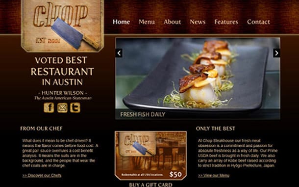 Chop Joomla Template