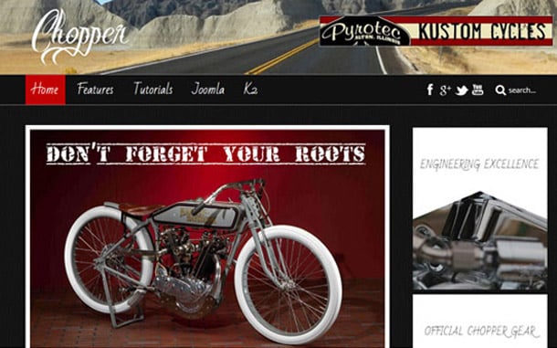 Chopper Joomla Template