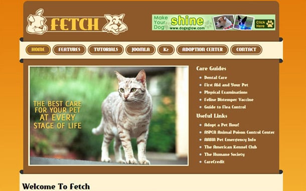 Fetch Joomla Template