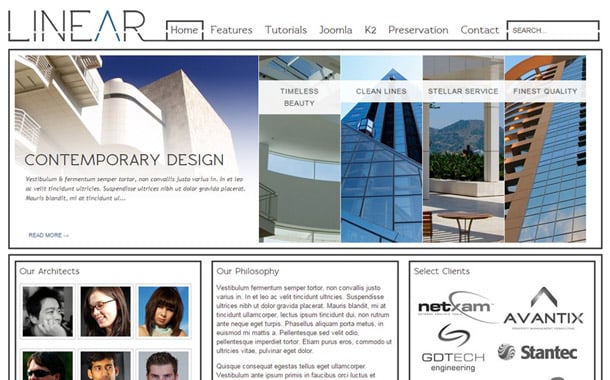 Linear Joomla Template