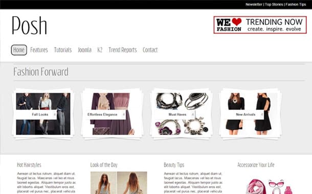 Posh Joomla Template