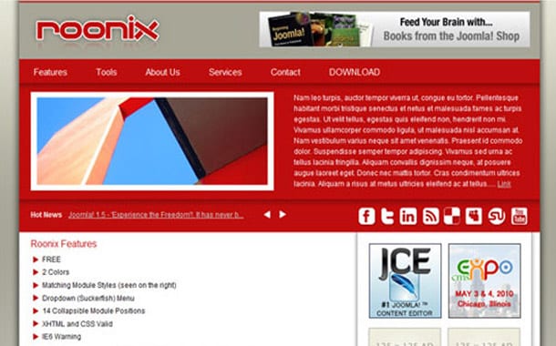 Roonix Joomla Template