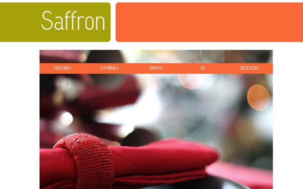 Saffron Joomla Template