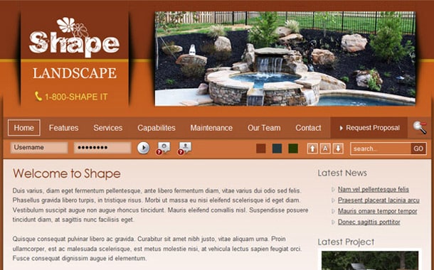 Shape Joomla Template