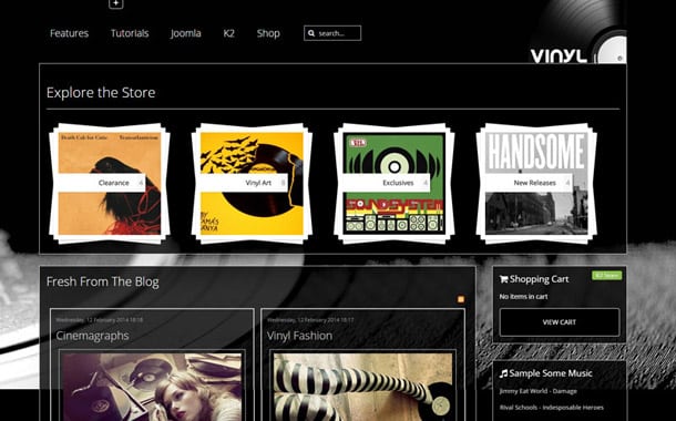 Vinyl Joomla Template